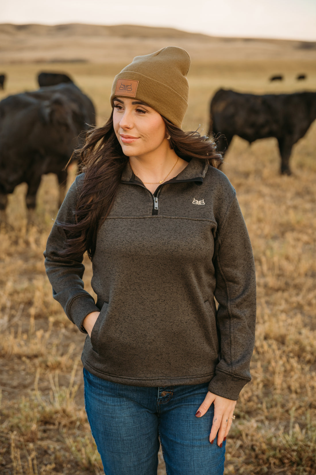 Peak- Charcoal Women’s 1/4 Zip