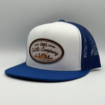 Cattle Co- White & Blue Flat