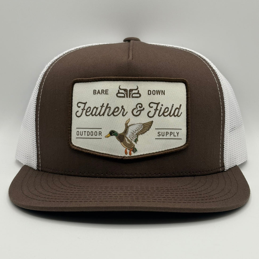 Feather & Field- Brown & White Flat