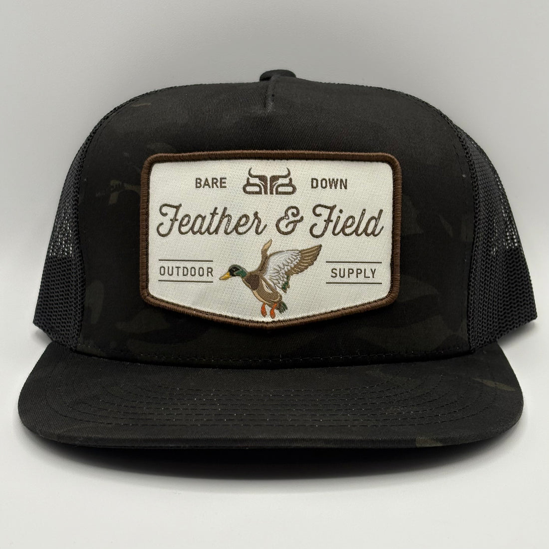 Feather & Field- Black Camo Flat