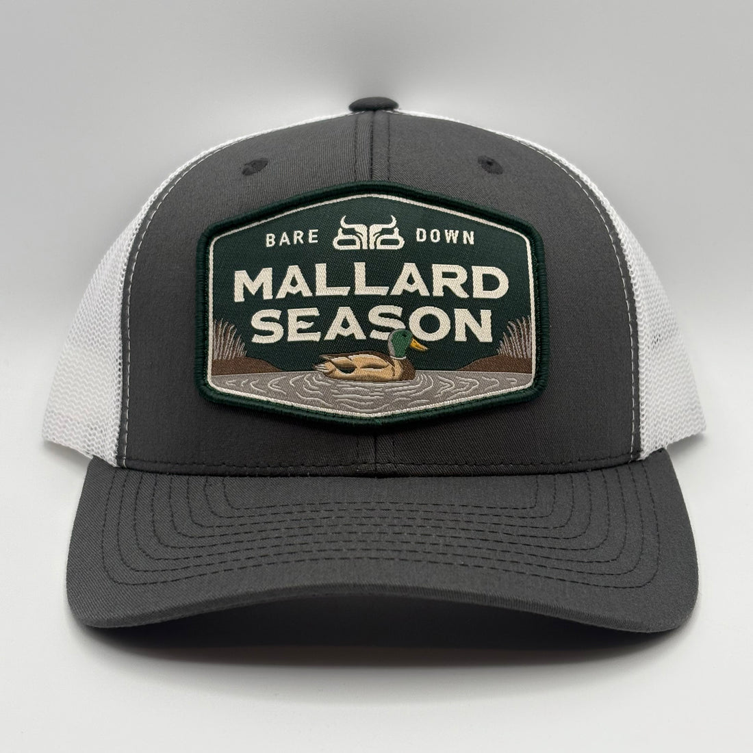 Mallard Season Green- Grey & White
