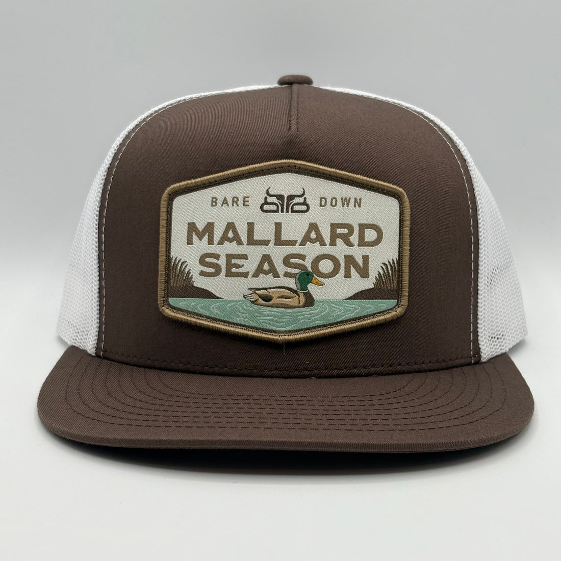 Mallard Season- Brown & White Flat