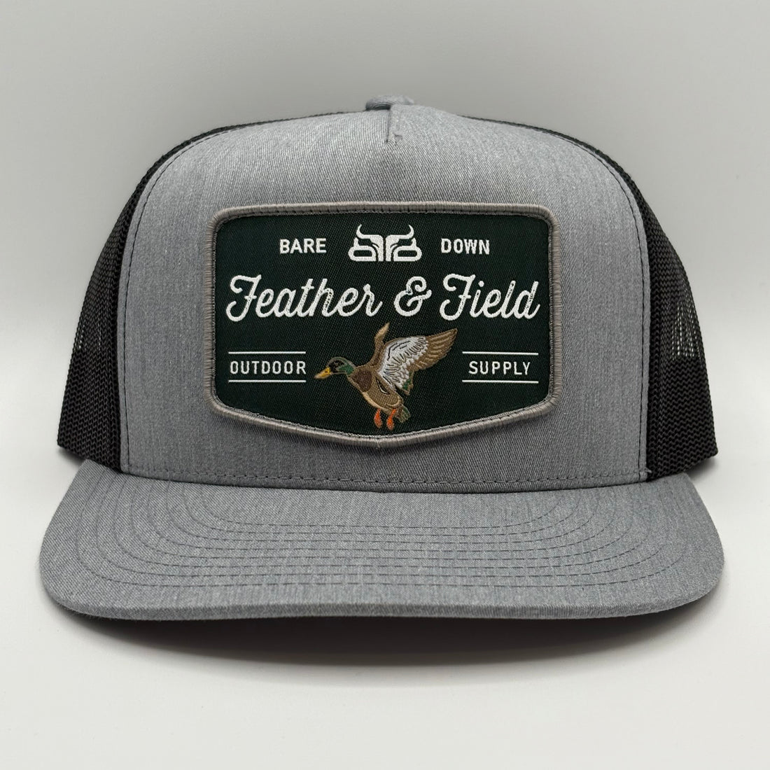 Feather & Field Green- Heather Grey & Black Flat