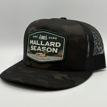 Mallard Season Green - Black Camo Flat