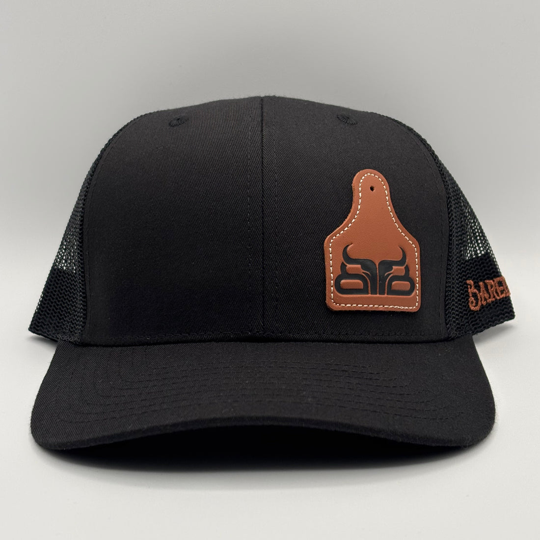 Ear Tag Leather Patch- Black