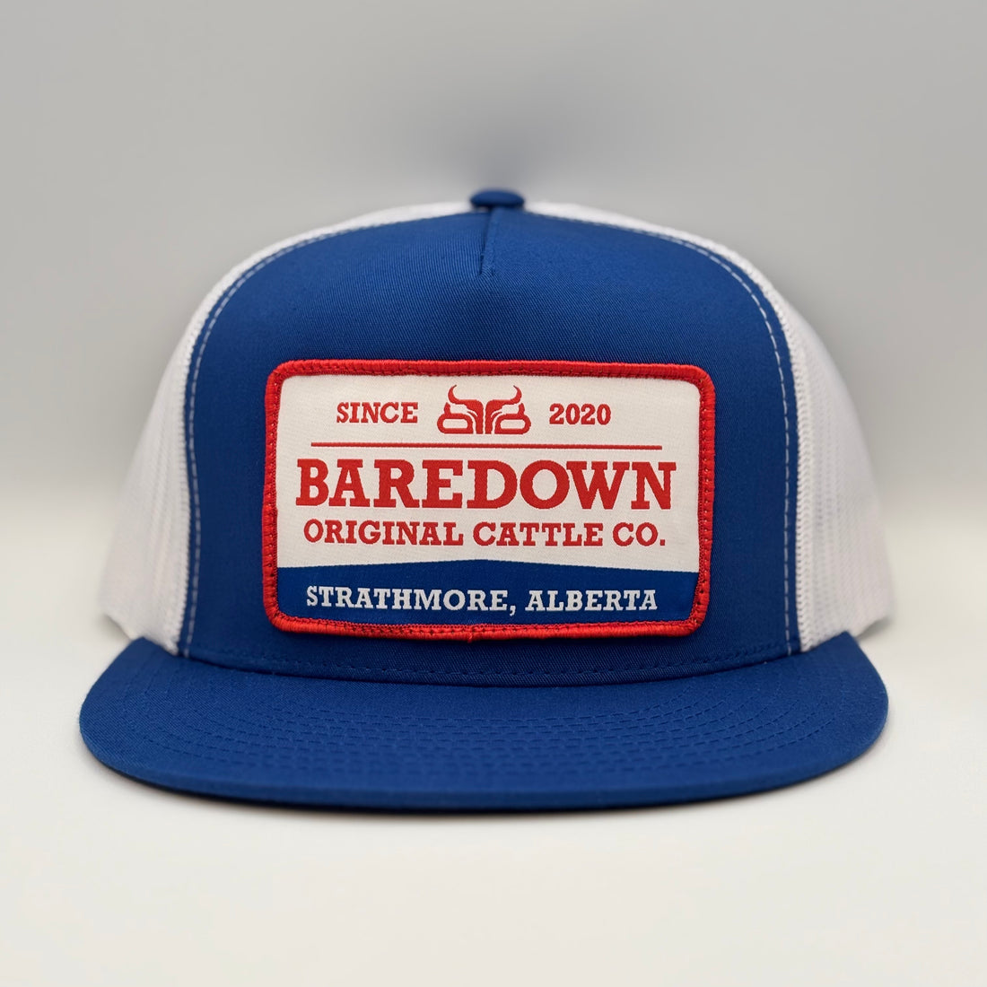 Cattleman- Blue & White Flat