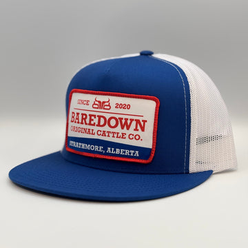 Cattleman- Blue & White Flat