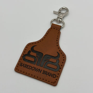 Leather Hang Tag Keychain