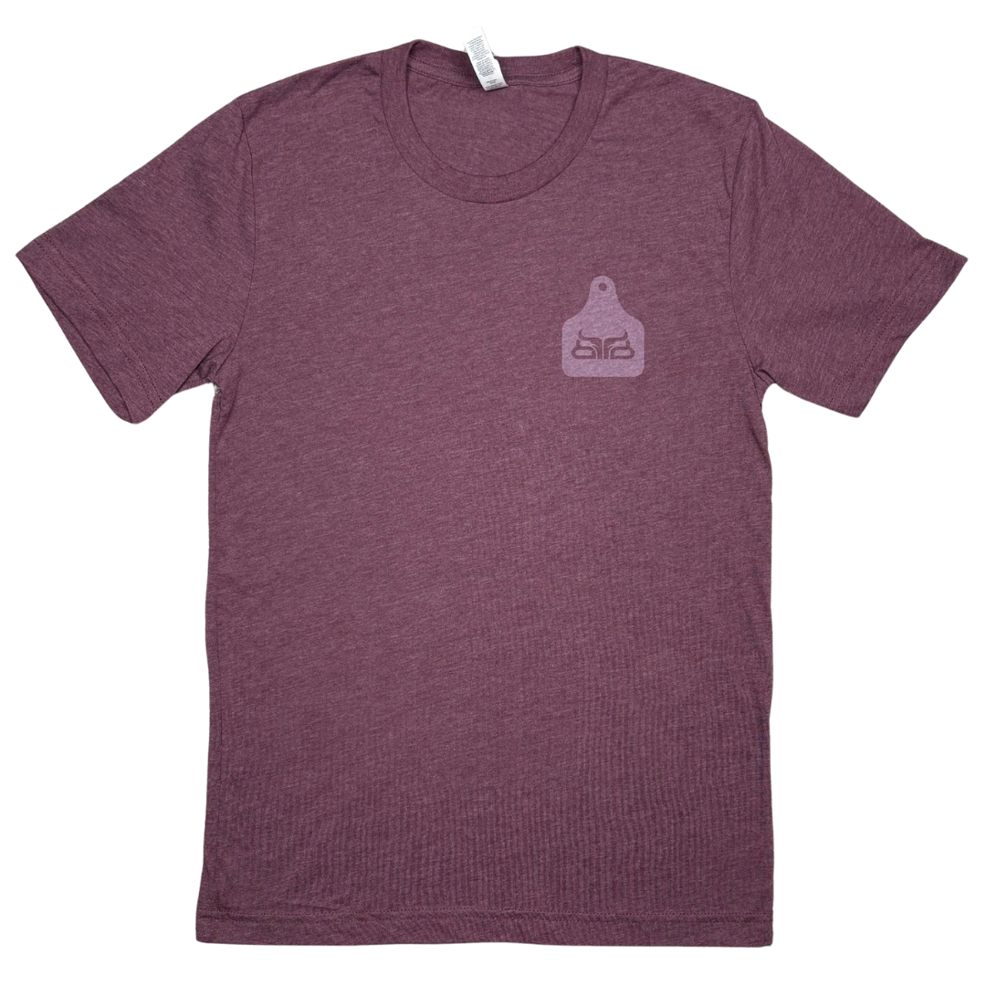 Born to Buck- Heather Maroon T-Shirt