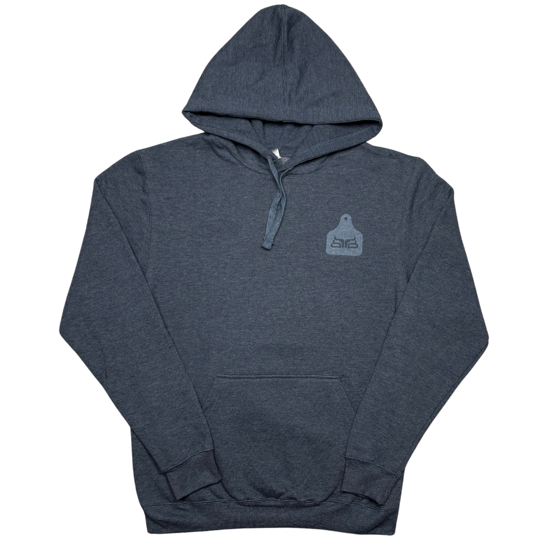 Born to Buck- Heather Navy Hoodie
