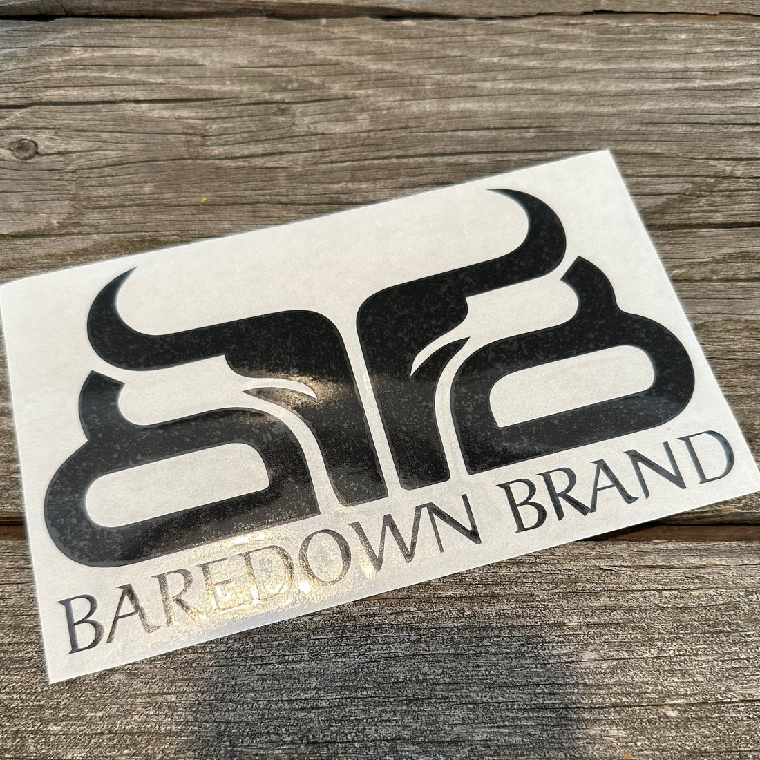 12" Baredown Brand Decal
