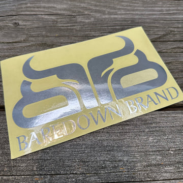12" Baredown Brand Decal