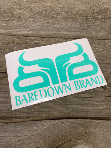 7" Baredown Brand Decal