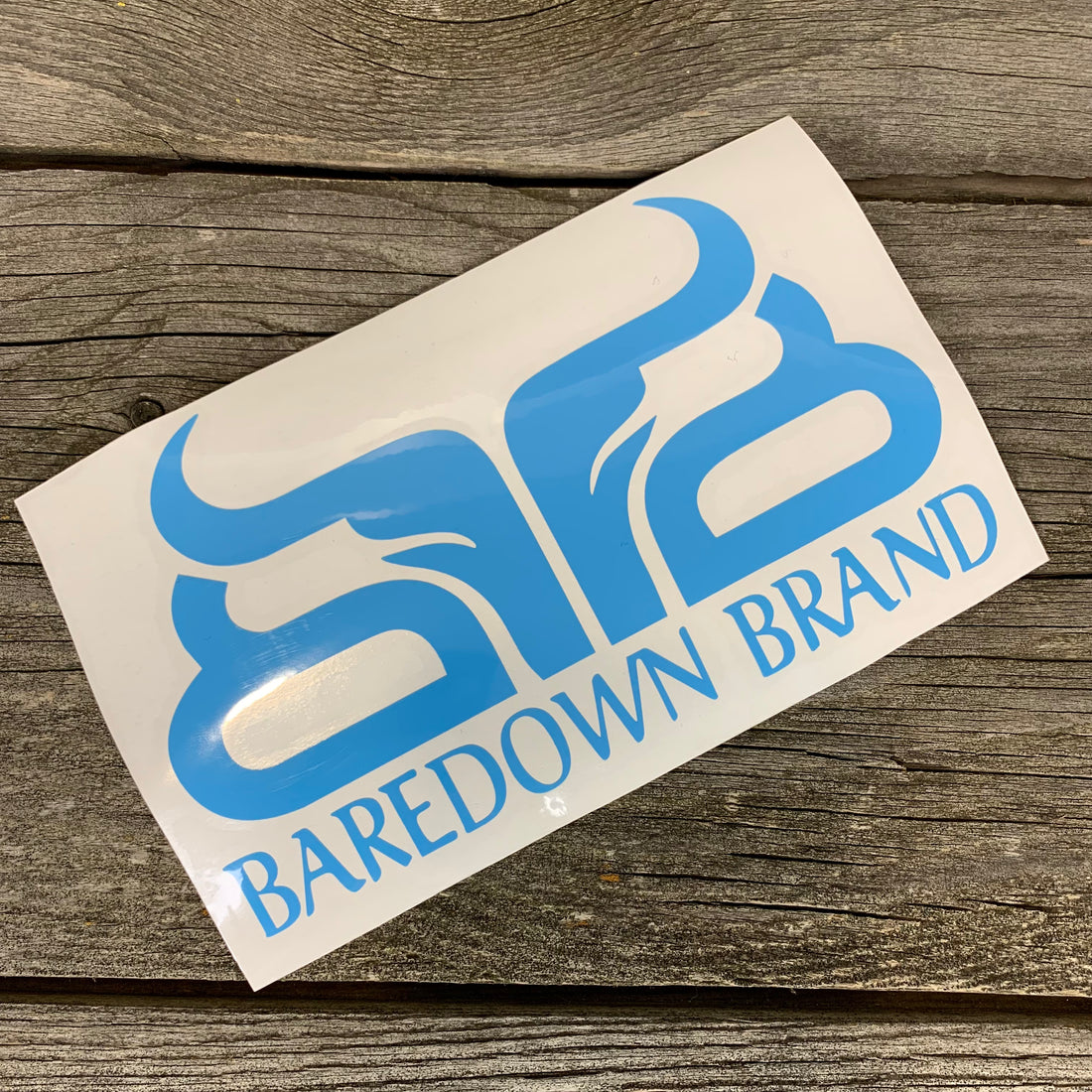 7" Baredown Brand Decal