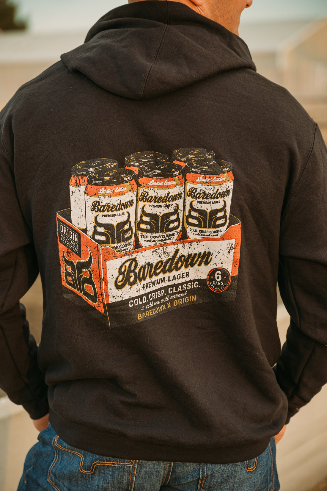 Six Pack- Black Hoodie