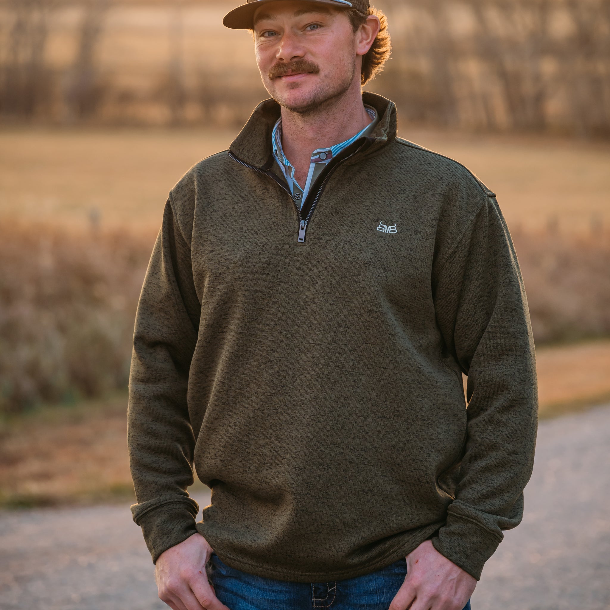 Peak- Olive Men’s 1/4 Zip