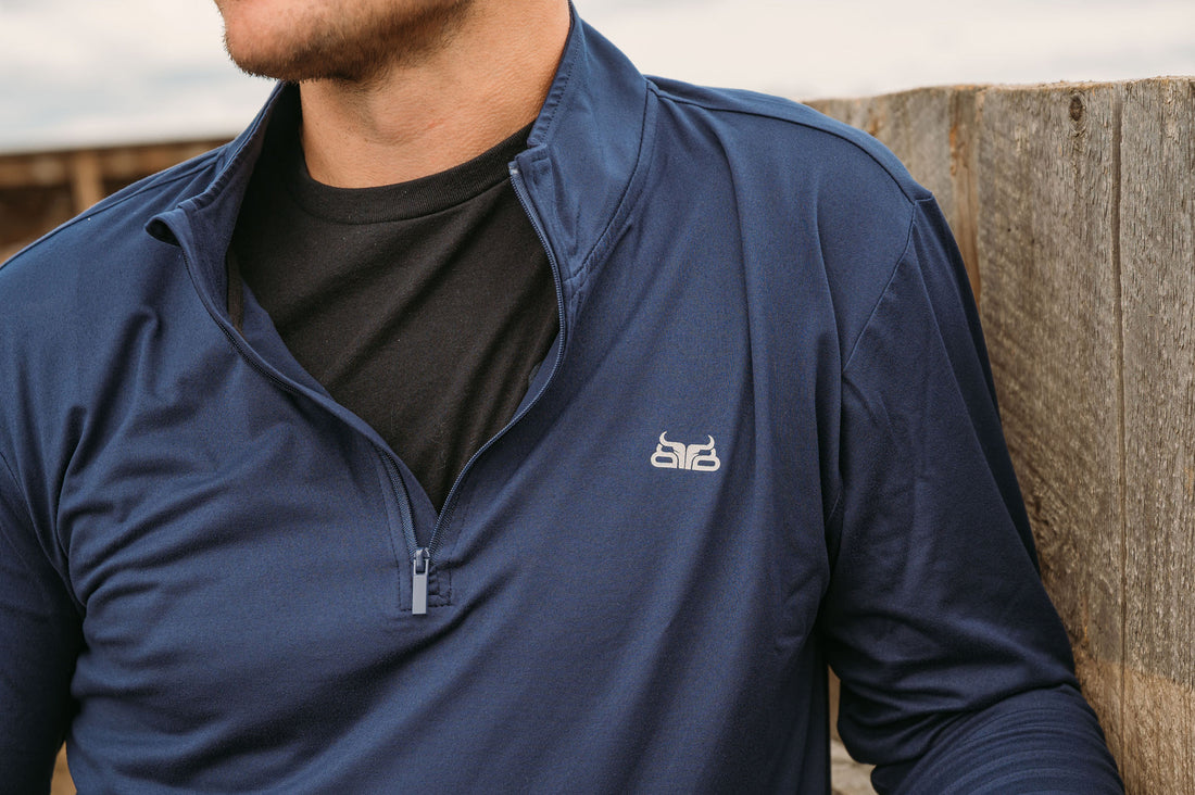 Rideflex 1/4 Zip- Navy