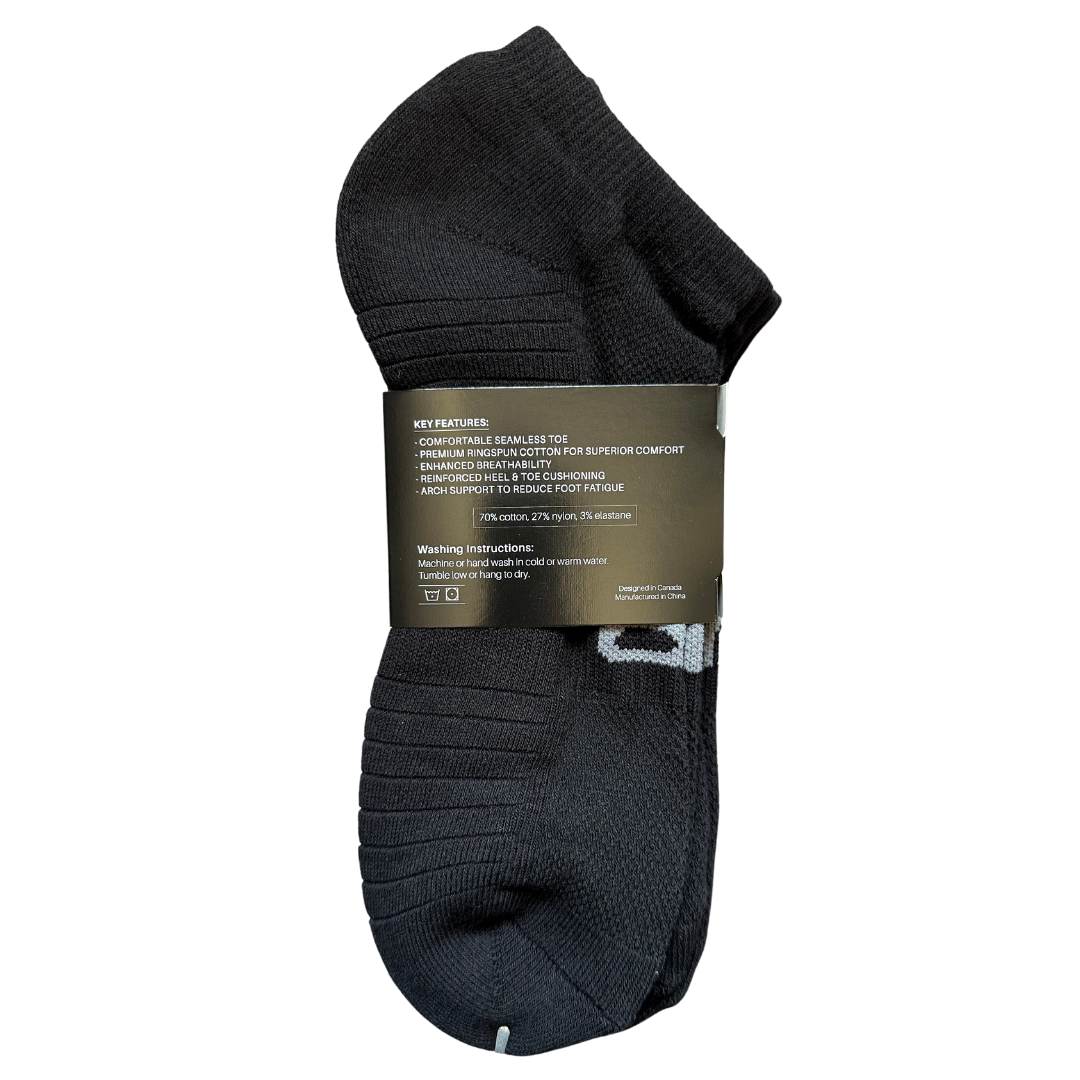 Ankle Socks-Black (2 pk)