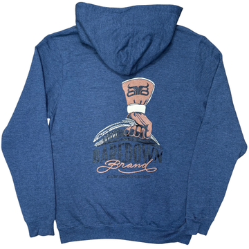 Locked- Heather Navy Hoodie