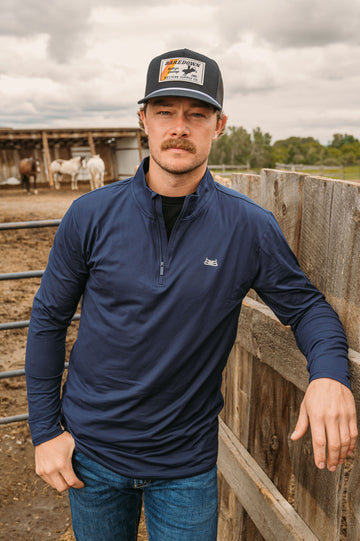 Rideflex 1/4 Zip- Navy