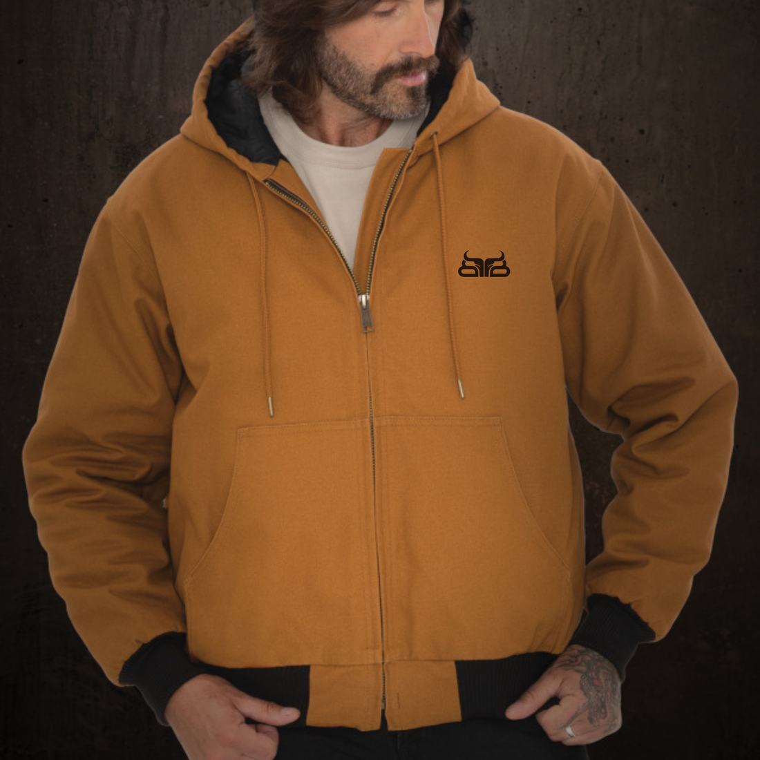 Men's Work Bomber- Caramel