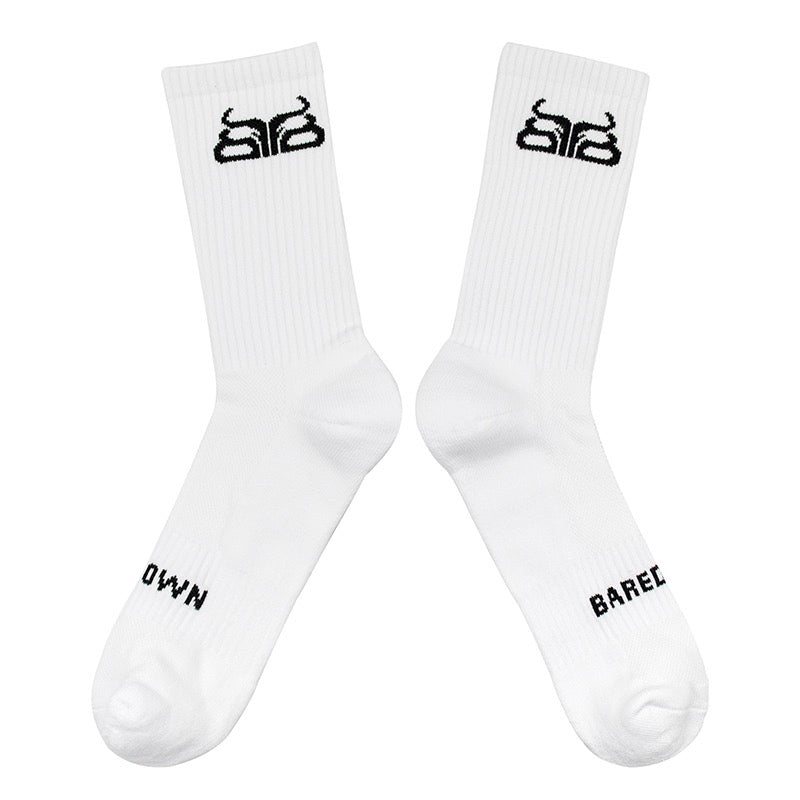 Crew Socks-White (2 pk)