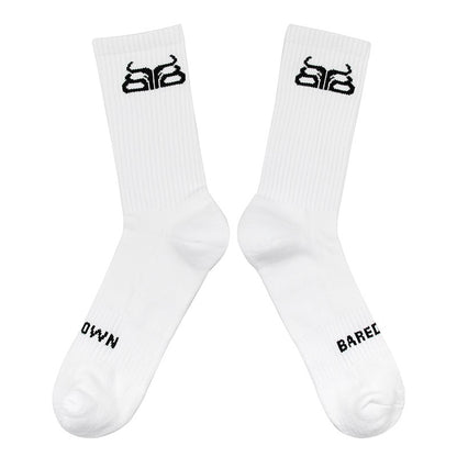 Crew Socks-White (2 pk)