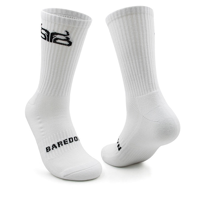 Crew Socks-White (2 pk)