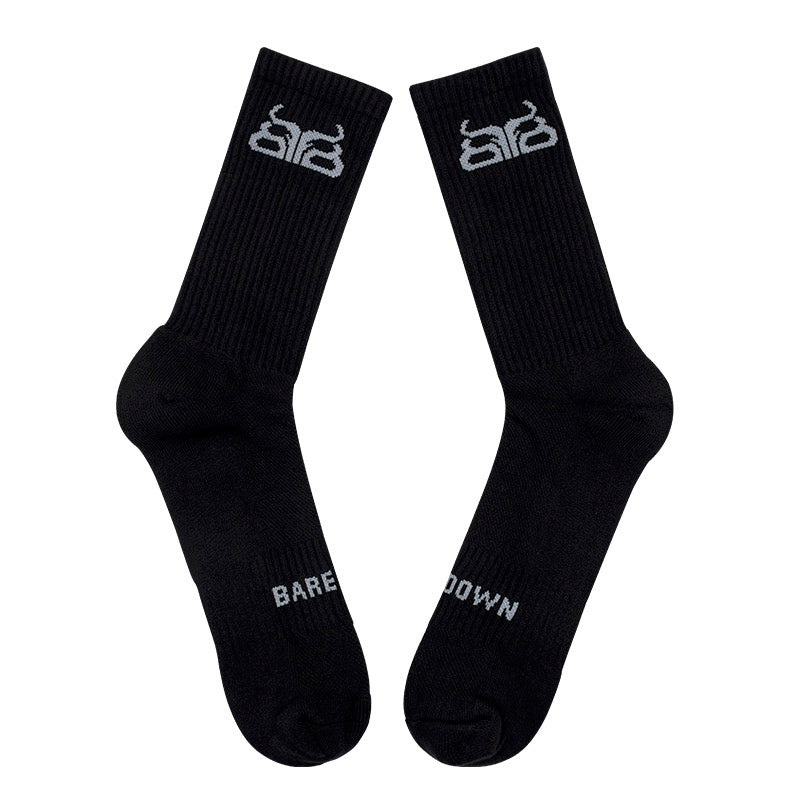 Crew Socks-Black (2 pk)