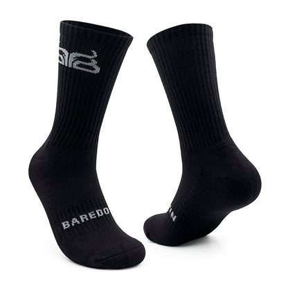 Crew Socks-Black (2 pk)