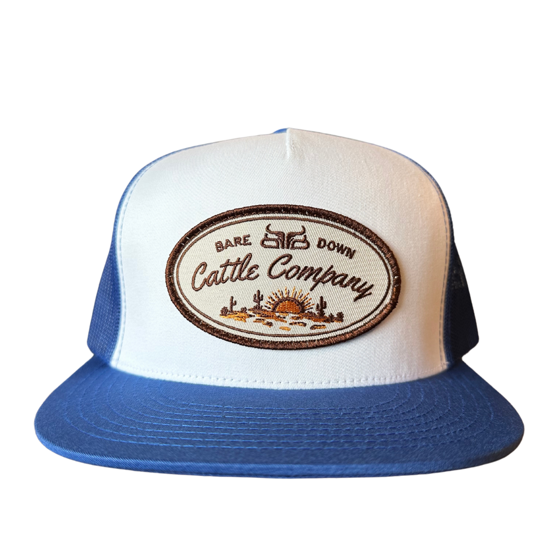 Cattle Co- White & Blue Flat