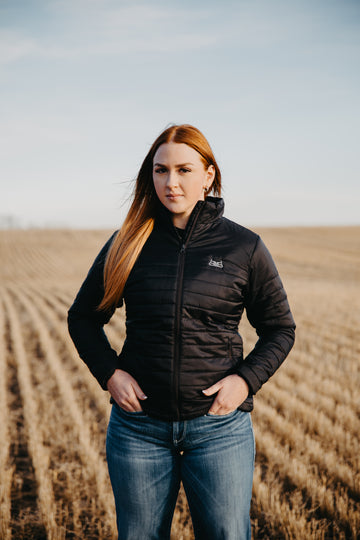 Women's Puffer Jacket- Black