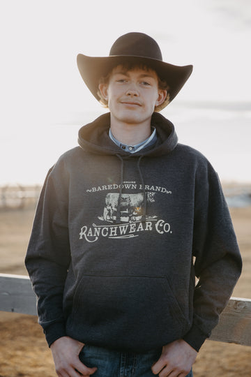 Heritage- Heather Black Hoodie