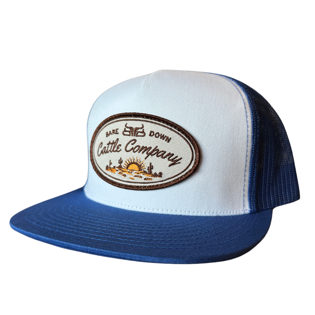 Cattle Co- White & Blue Flat