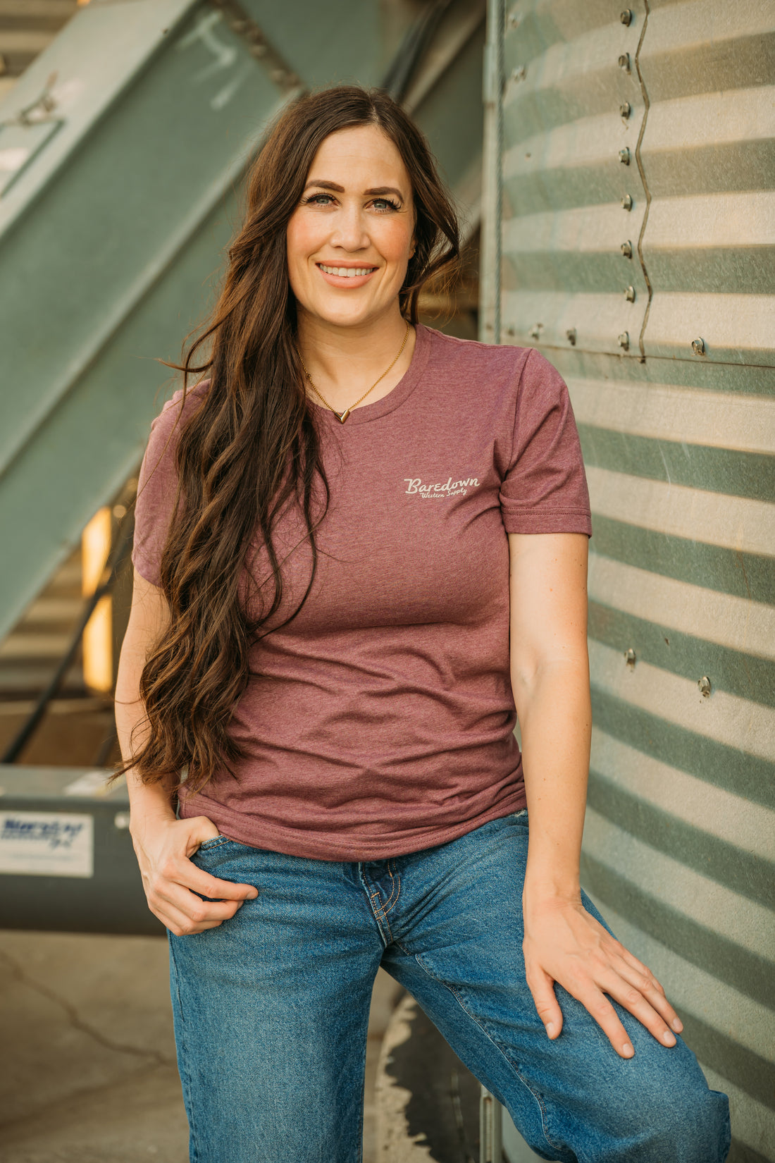 Mesa- Heather Maroon T-Shirt