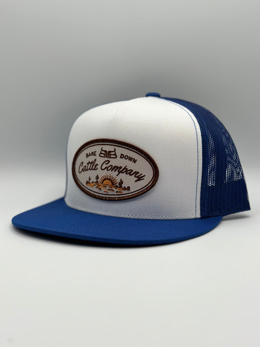 Cattle Co- White & Blue Flat