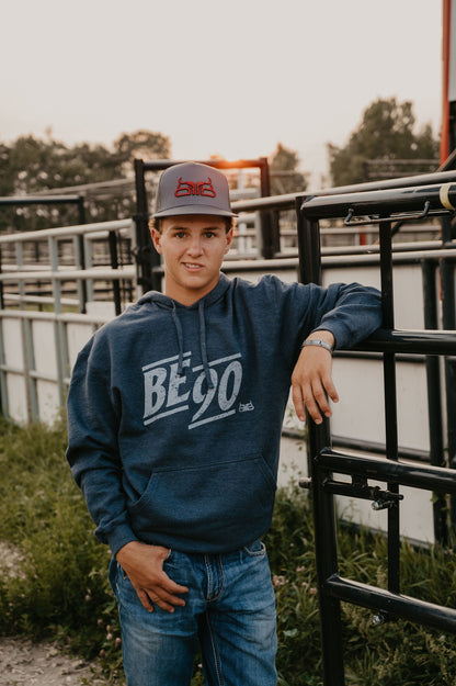 BE 90- Navy Hoodie