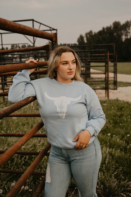 Mesquite- Light Blue Crewneck