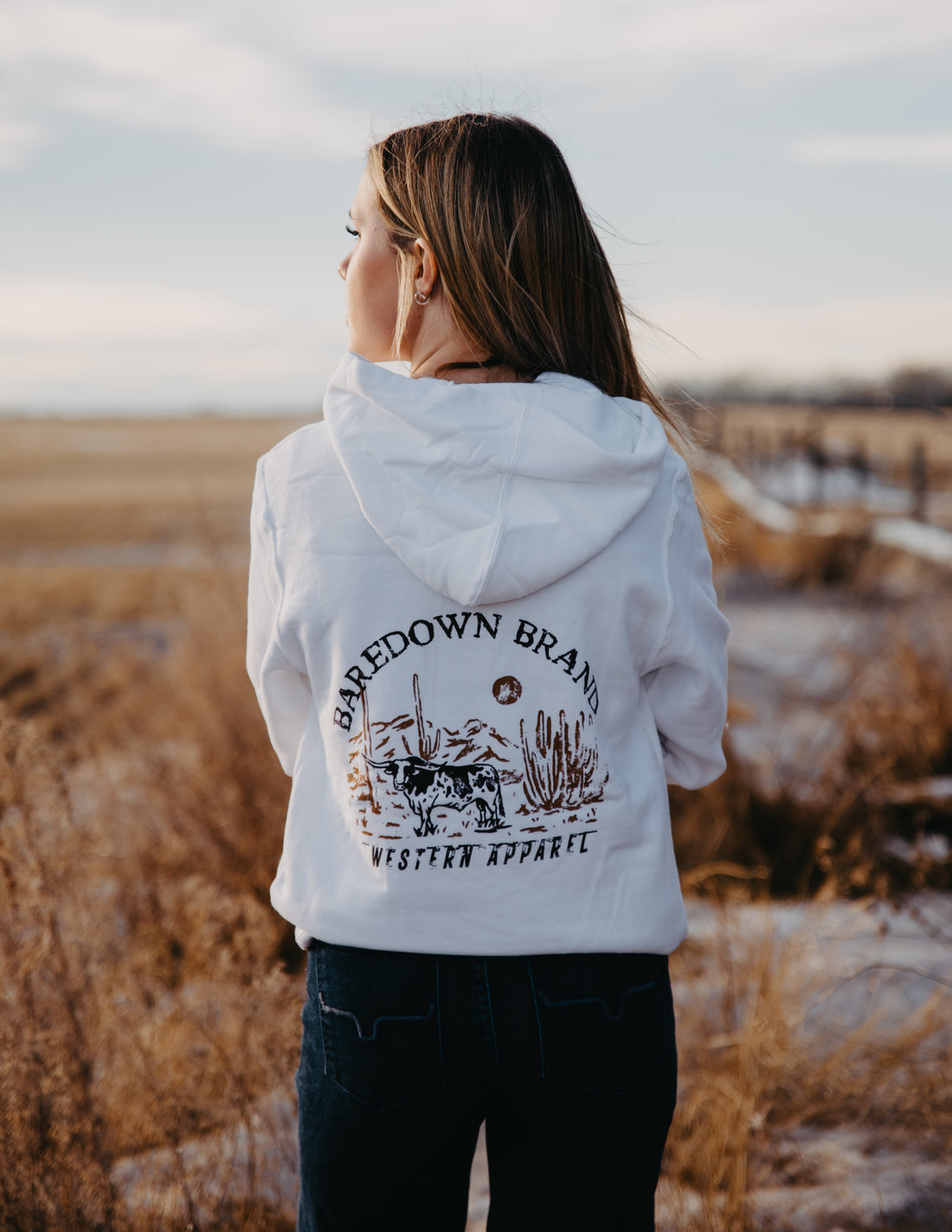 Grazin' - White Hoodie