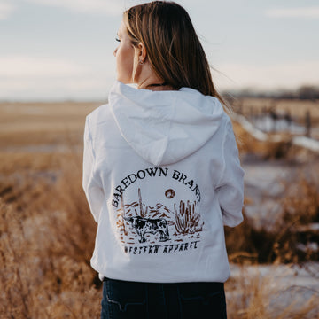 Grazin' - White Hoodie