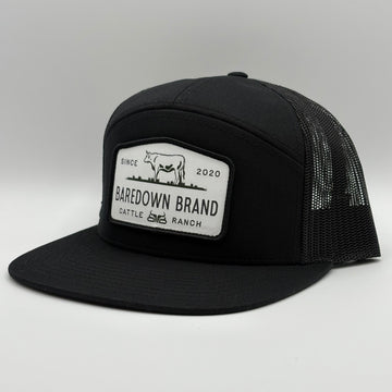 Cattle King White- 7 Panel- Black Flat