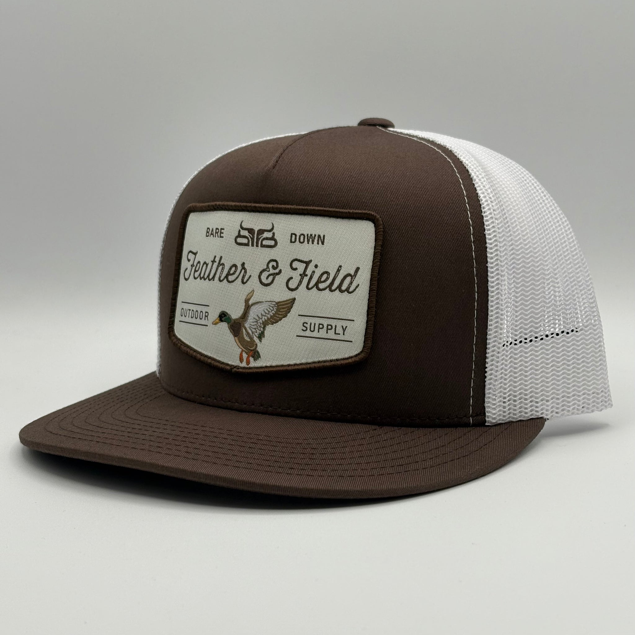 Feather & Field- Brown & White Flat