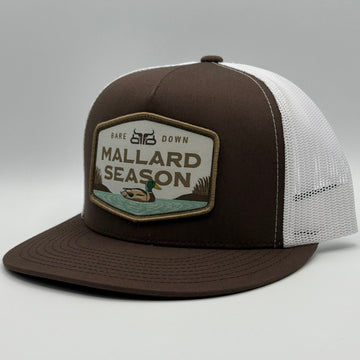 Mallard Season- Brown & White Flat