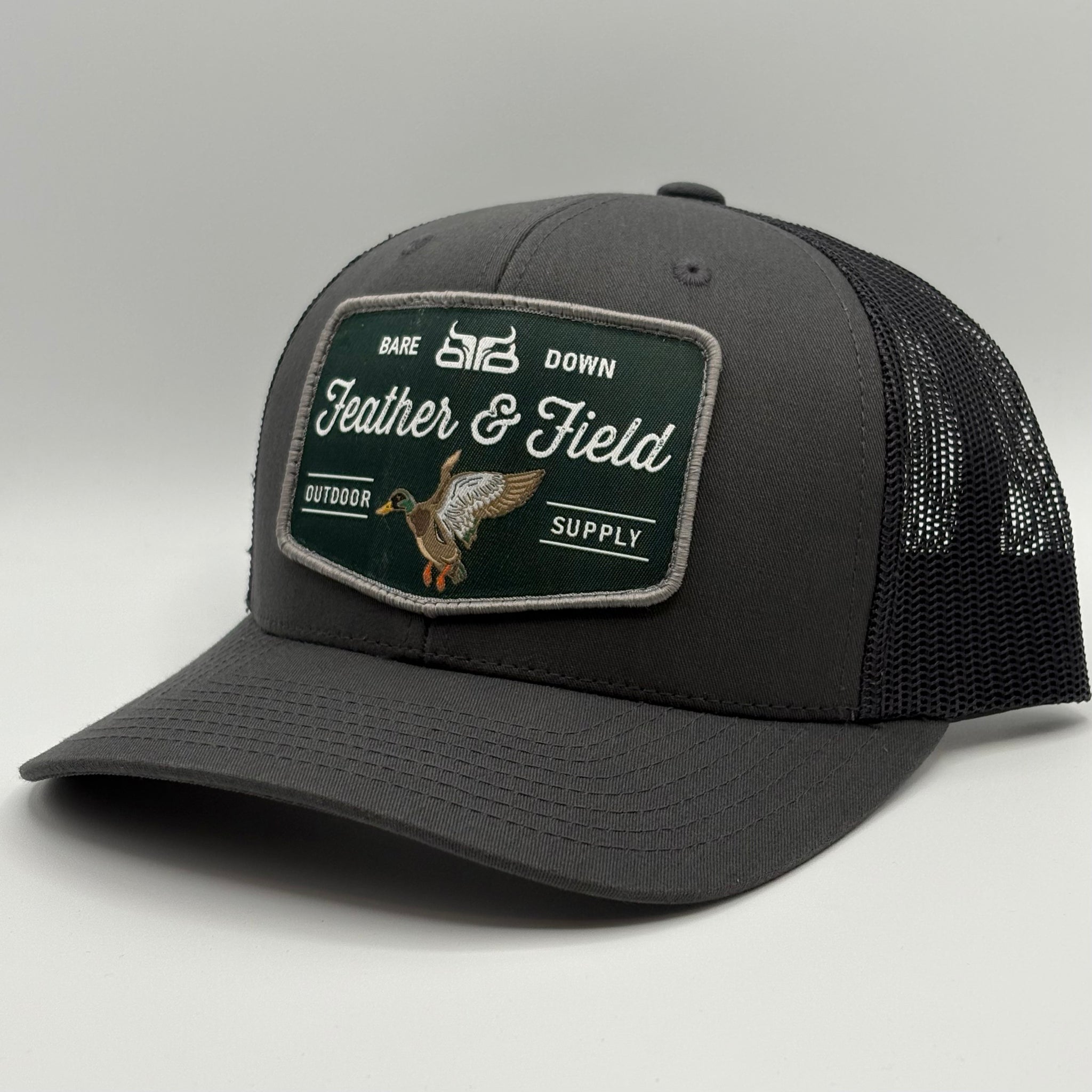 Feather & Field Green- Charcoal & Black