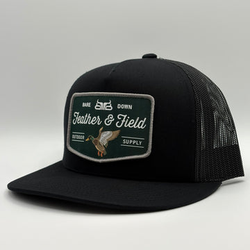Feather & Field Green- Black Flat