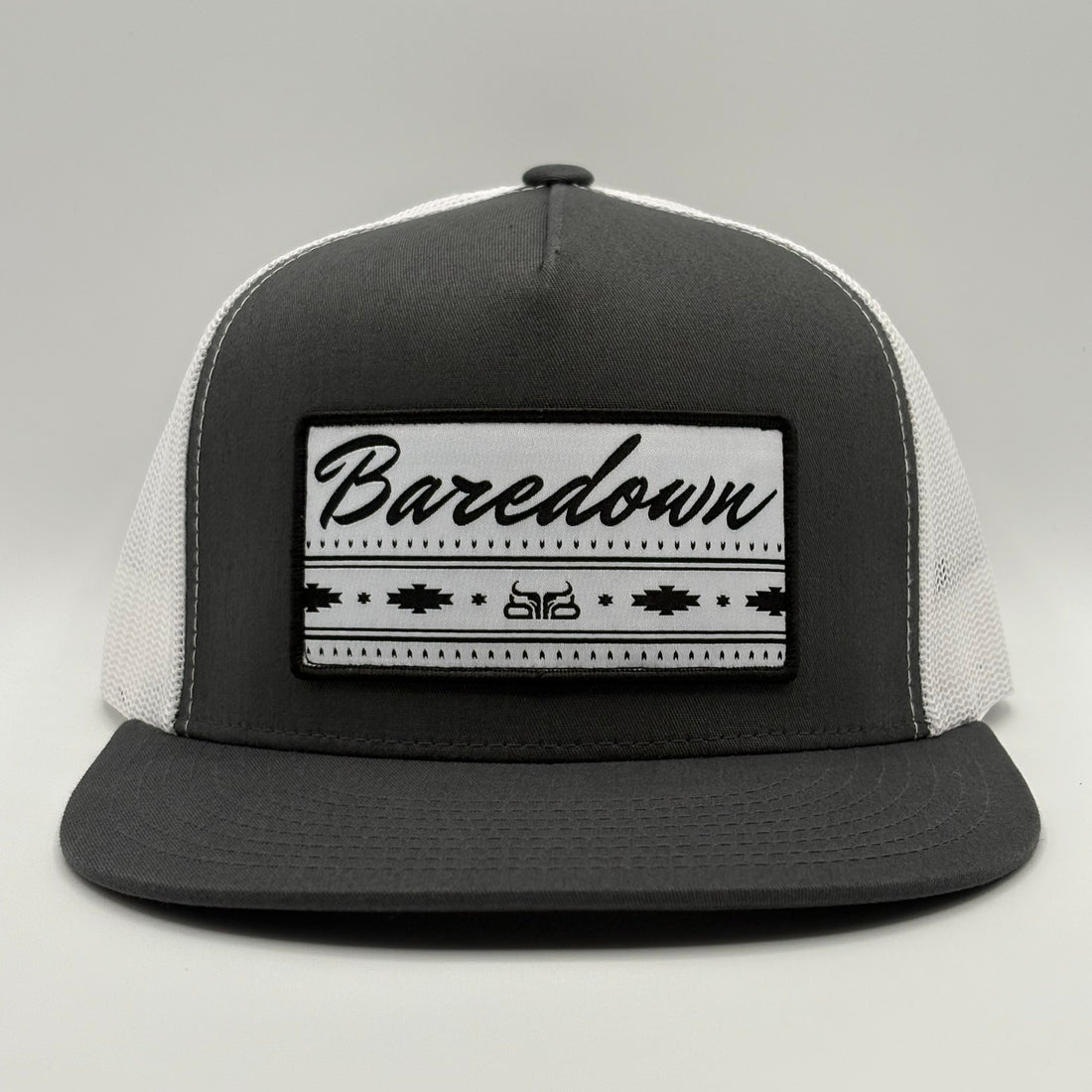 Hustle- Grey & White Flat