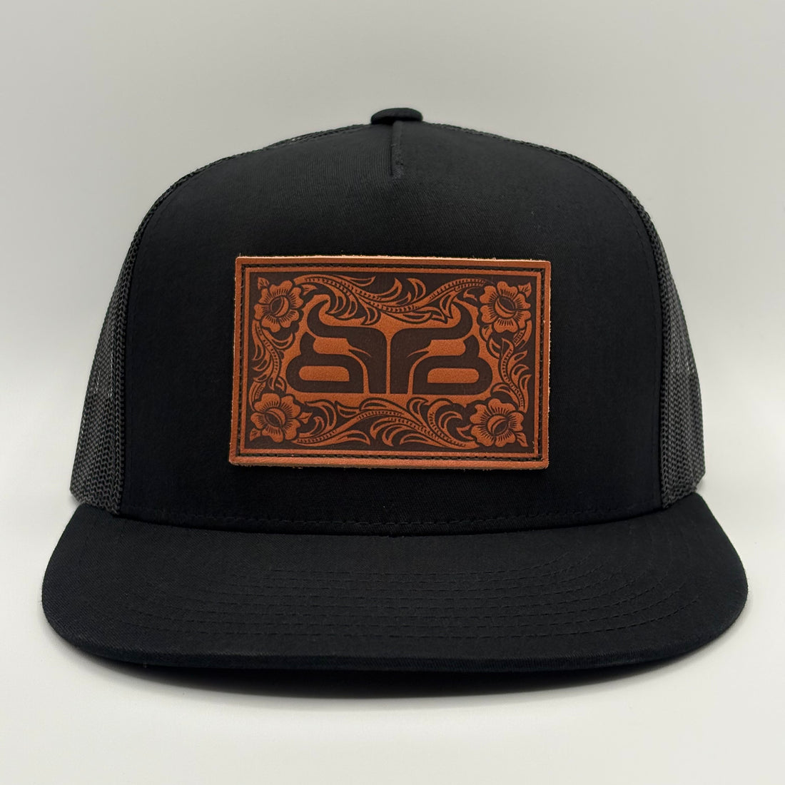 Fearless Leather Patch- Black Flat