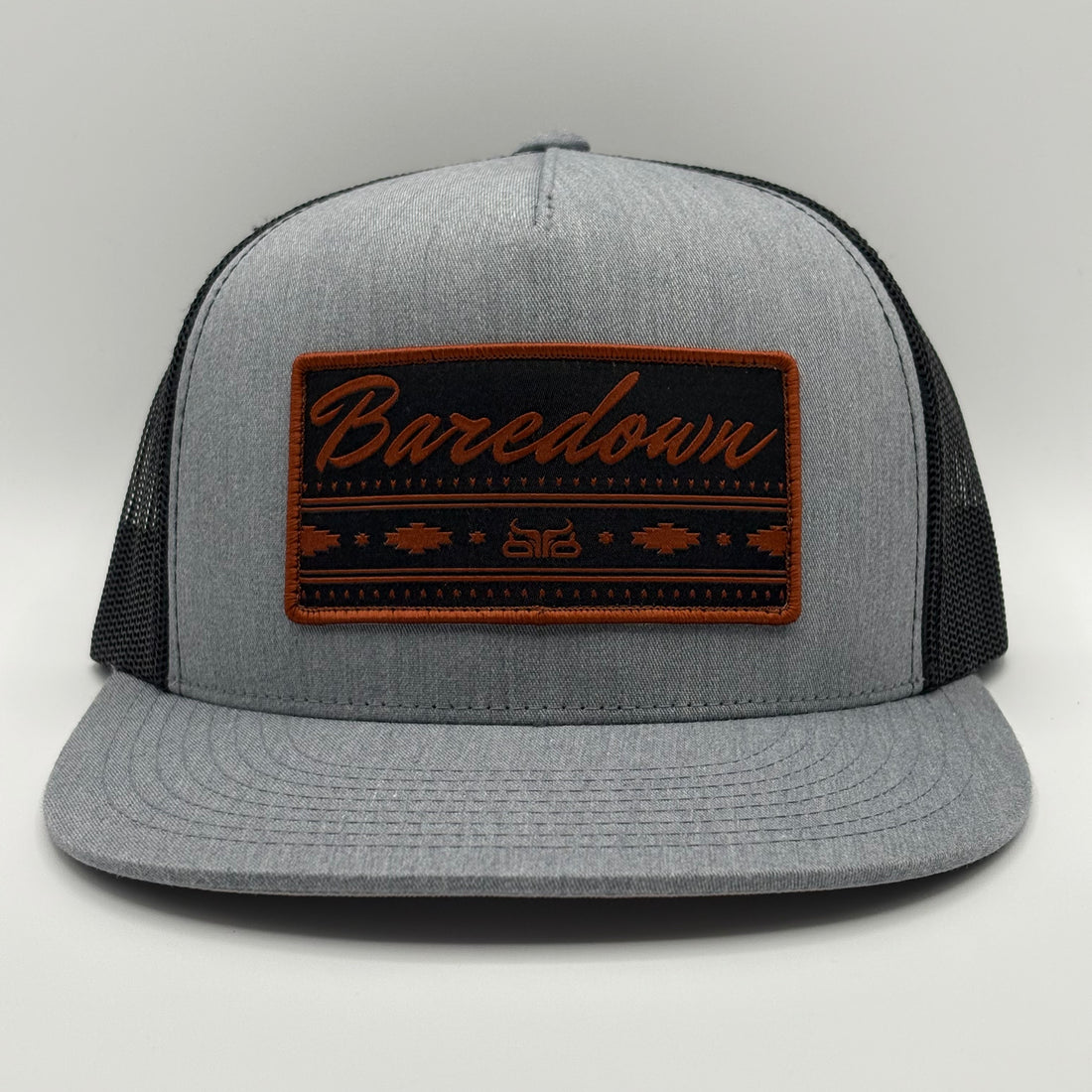 Rust- Heather Grey & Black Flat