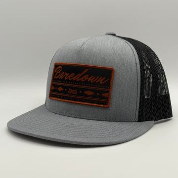 Rust- Heather Grey & Black Flat