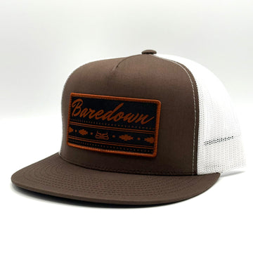 Rust- Brown & White Flat
